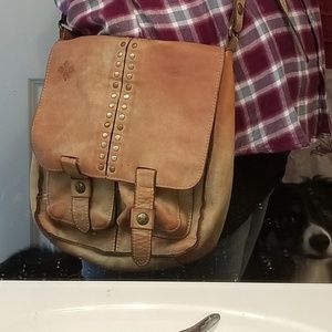 Patricia Nash Armeno cross body bag, washed denim